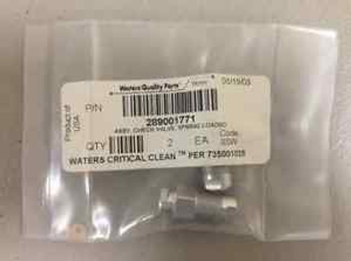 WATERS QUALITY PARTS 289001771 Assy Check Valve,Spring Loaded  code SSW