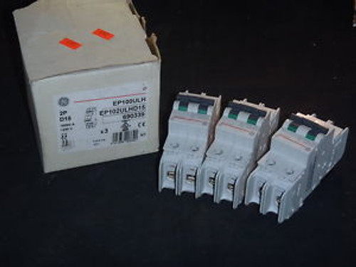 GEneral Electric EP102ULHD15 Circuit Breaker UL489 D 2P 15A 240VAC Box of 3