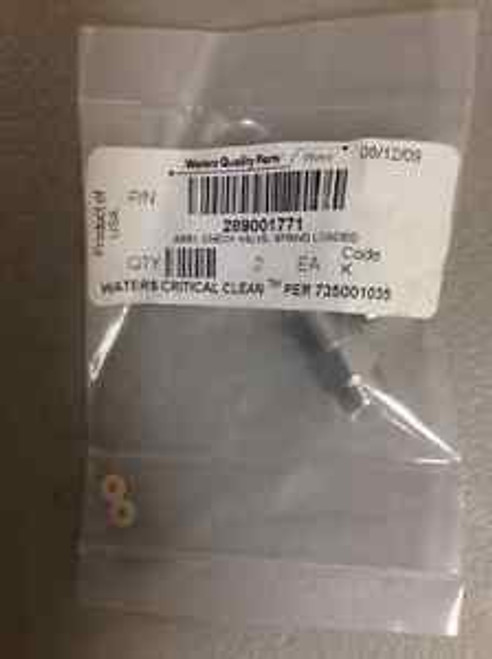 WATERS QUALITY PARTS  P/N 289001771 Assy Check Valve,Spring Loaded  code K