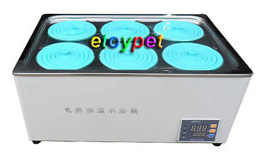 High Quality Electric Heated Thermostatic Water Bath Digital Show 6 Holes @ 220V High Quality Electric Heated Thermostatic Water Bath Digital Show 6 Holes @ 220V