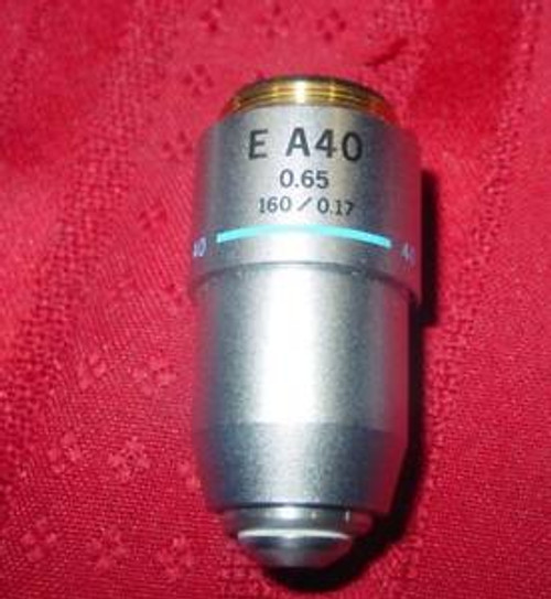 OLYMPUS MICROSCOPE OBJECTIVE LENS E A 40 X 0.65 0.17