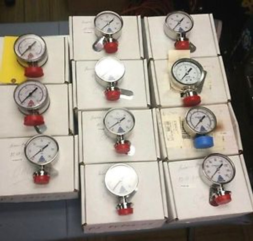 LOT of 10 Anderson Pharmaceutical Gauges & 1 ASHCROFT