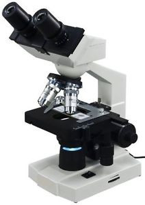 LED Lab Binocular Biological Compound Microscope 40X-2000X