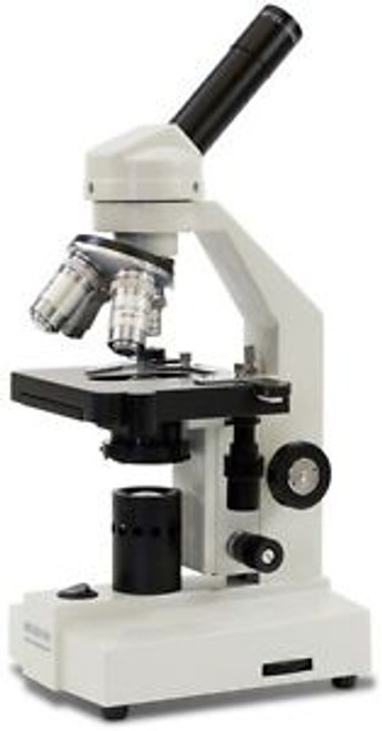 40X-1000X, LED Deluxe Student Compound Microscope, Abbe cond., Mech stage