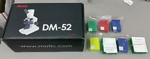 MOTIC DIGITAL MICROSCOPE DM143 NTSC SYSTEM Teaching system w/ many slides