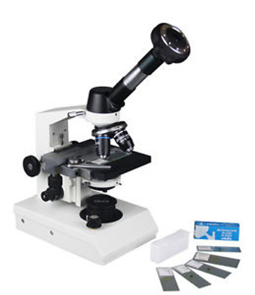 2000x Medical Compound Doctor Vet Microscope w Camera HLS EHS