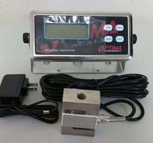 Compression Scale 500X0.05 lb S Type load cell / OP Indicator,20 Cable,Cert,New