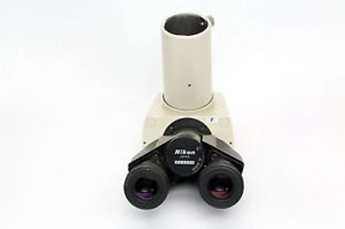 NIKON MICROSCOPE TRINOCULAR HEAD OPTIPHOT LABOPHOT MODEL F CFW 10x EYEPIECES