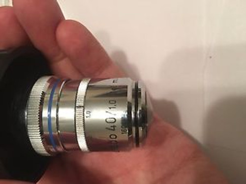 Zeiss Planapo 40X Oil Microscope Objective with Diaphragm