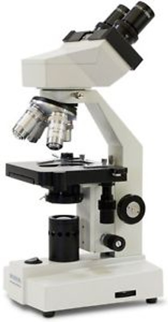 40X-1000X, LED Deluxe Student Binocular Compound Microscope, Mech stage