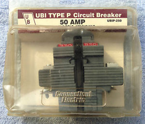 UBIP-250 50 AMP PUSHMATIC CIRCUIT BREAKER  TYPE P  New