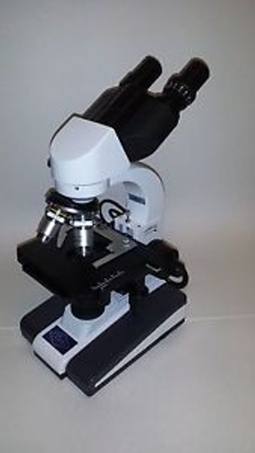 Lieder Binocular Laboratory Microscope w/ 4X, 10X, 40X & 100X Oil Objectives-NEW