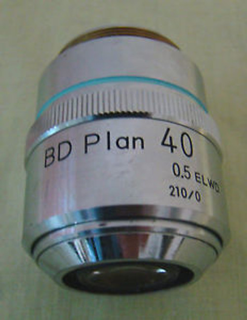 Nikon BD Bightfield Darkfield Plan 40x ELWD Microscope Objective.