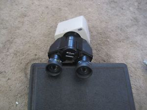 Nikon Microscope Binocular Head with CFW15 eye piece lens 15X  #- 141418
