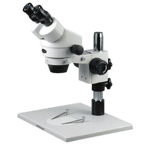 AmScope SM-1B 7X-45X Stereo Inspection Microscope with Super Large Stand