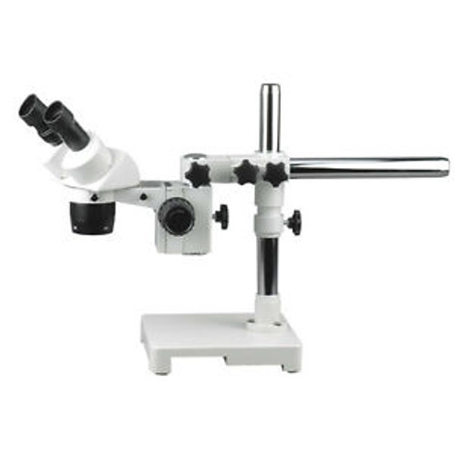 AmScope SW-3B24Z 20X-40X-80X Stereo Microscope with Single-Arm Boom Stand