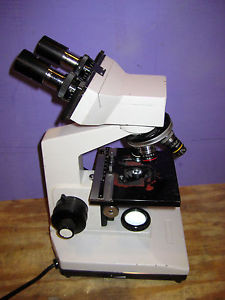 National microscope, binocular, 4 objectives, good condition, guaranteed