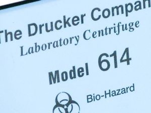 Drucker - Laboratory Centrifuge Bio Hazard - Model 614 B
