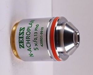 Zeiss N-ACHROPLAN 5x Ph0 Phase Contrast M27 Infinity Microscope Objective