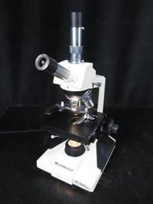 FISHER SCIENTIFIC MICROMASTER Microscope w/ 4X,10X,40X Objectives Cat. 12-561-3D