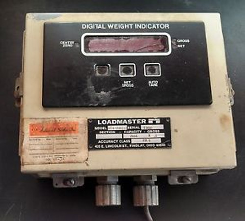 Loadmaster, Digital Weight Indicator, Model# 111-2060-0, Capacity 2000 lbs