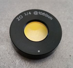 Mounted Zero-Order Quarter-Wave Plates at 1060nm, 1/2 optic, 1 mount