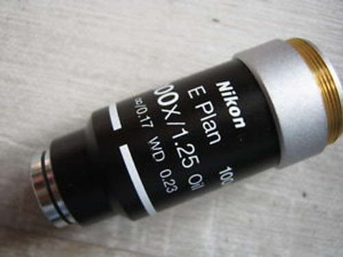 Nikon E Plan 100x/1.25 oil ?/0.17 WD0.23 objective
