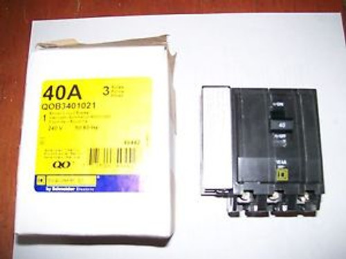 Schneider Square D QOB3401021 bolt on 3 pole breaker shunt trip New in box