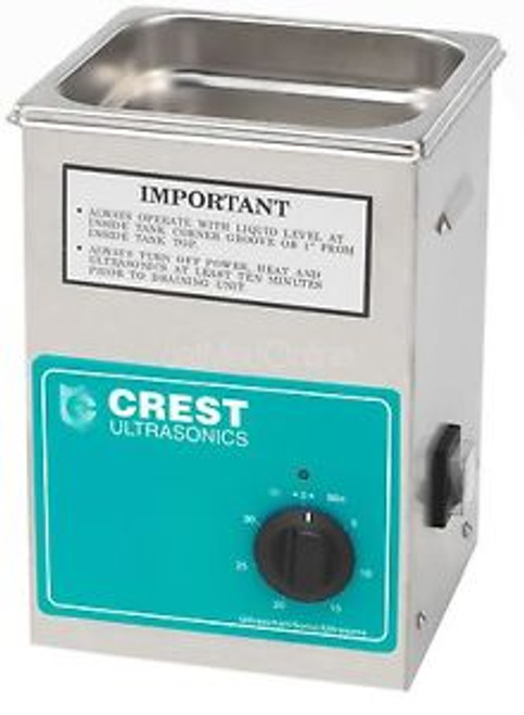 Crest 0.5Gal Powersonic Benchtop Ultrasonic Cleaner w/Mechanical Timer, CP200T