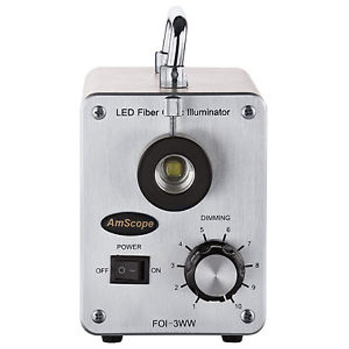 AmScope LED-30W 30W LED Cold Fiber Optic Illuminator