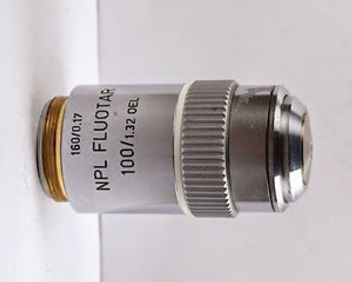 Leitz NPL Fluotar 100x /1.32 Oil 160 TL Microscope Objective