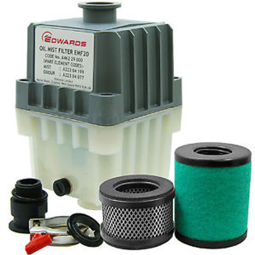 Edwards EMF20 (EMF-20) Oil Mist Exhaust Filter KF25 Ports Designed for Edwards