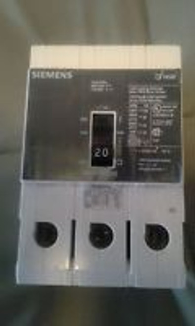 Siemens 3 pole 20 amp type NGB breaker