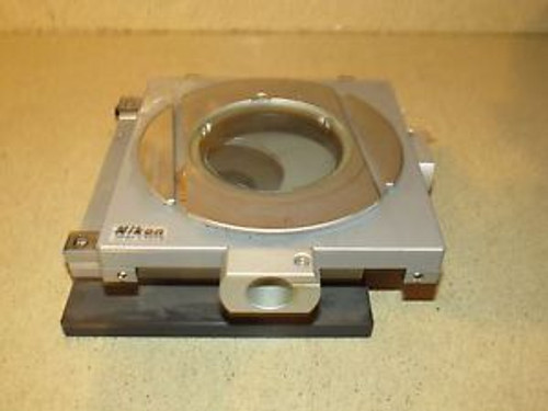 `++ NIKON 11274 MICROSCOPE STAGE COMPARATOR + RISER (BB)