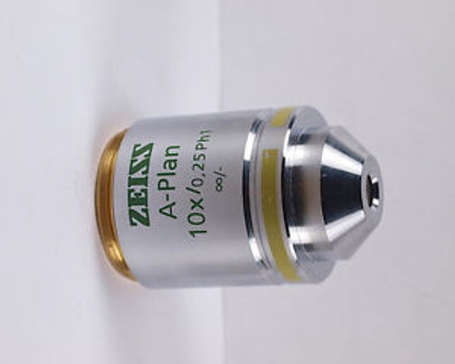Zeiss A-Plan 10x Ph1 Phase Contrast M27 Thread Infinity Microscope Objective
