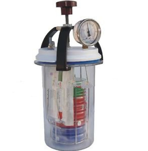 Anaerobic Culture Jar 3.5 Lit with Vaccum Cum Pressure Gauge AS247
