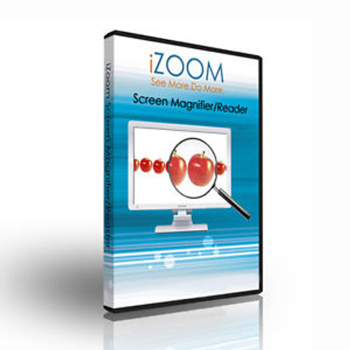 iZoom Magnifier / Reader - English CD Version 6.0 Magnification Software PC Only