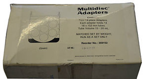 New Beckman Adapter Assembly, Multi-Disc, Tube, 18 mm dia (qty. 4) PN 359152
