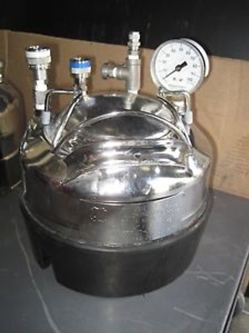 Alloy Products Corp. 130 PSI max W.P. 100 f. Pressure Vessel 316L SS - small