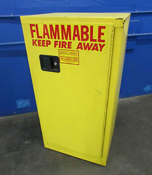 SECURALL 16 GALLON FLAMMABLE SAFETY STORAGE CABINET~JUSTRITE~EAGLE~ONTARIO,CALIF