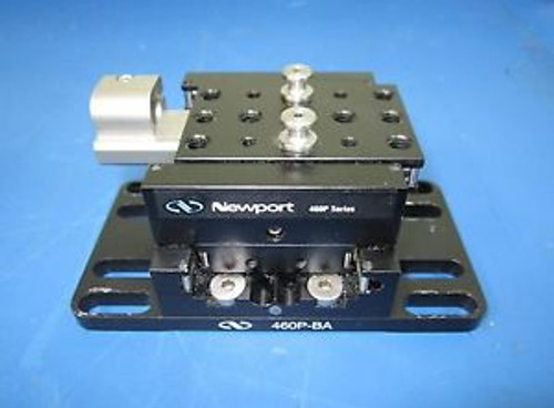 Newport 460P Series X, Y Stages 1 Spring Loaded w 460P-BA Base Plate 1 Travel
