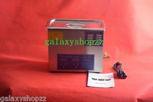 Digital 6.5L Dental Jewelry Stainless Ultrasonic Cleaner heater timer 110/220v
