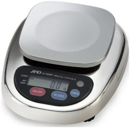 A&D HL-3000WPN Washdown Stainless Steel Compact Portion Scale 3000x1g,NTEP, New A&D HL-3000WPN Washdown Stainless Steel Compact Portion Scale 3000x1g,NTEP, New
