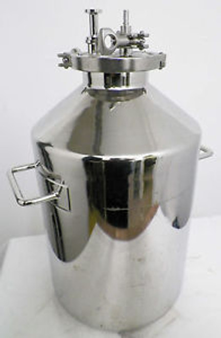 STAINLESS STEEL HOLDING POT TANK 4-11/16 TOP FLANGE 4 GALLON CAPACITY