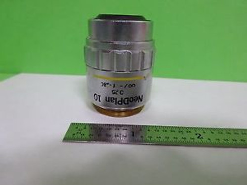 OPTICAL MICROSCOPE PART OLYMPUS OBJECTIVE NEODPLAN 10X INFINITY OPTICS