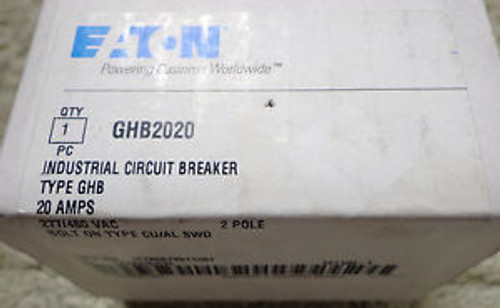 GHB2020 Cutler Hammer 2 pole 20Amp Circuit Breaker  New !!!