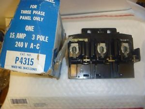 ITE P4315 Pushmatic circuit breaker  15A 3 pole 240VAC New