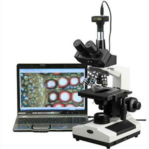 40X-2000X Doctor Veterinary Clinic Biological Compound Microscope + USB Camera