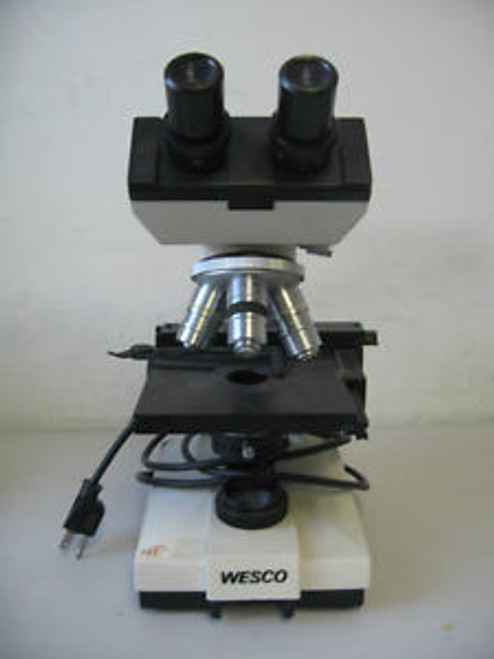 WESCO Bio UV2000 Microscope 4 oil immersion objectives & WF10X/18 eyepieces Used