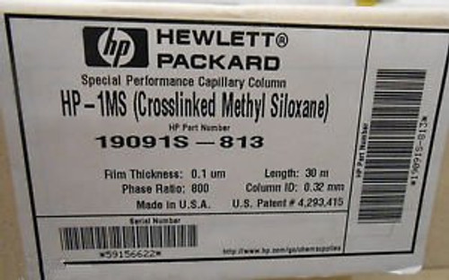 HEWLETT PACKARD HP-1MS SPECIAL PERFORMANCE CAPILLARY COLUMN 19091S-813